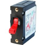 Blue Sea Systems A-Series Red Toggle Circuit Breaker - Single Pole | Blackburn Marine Supply